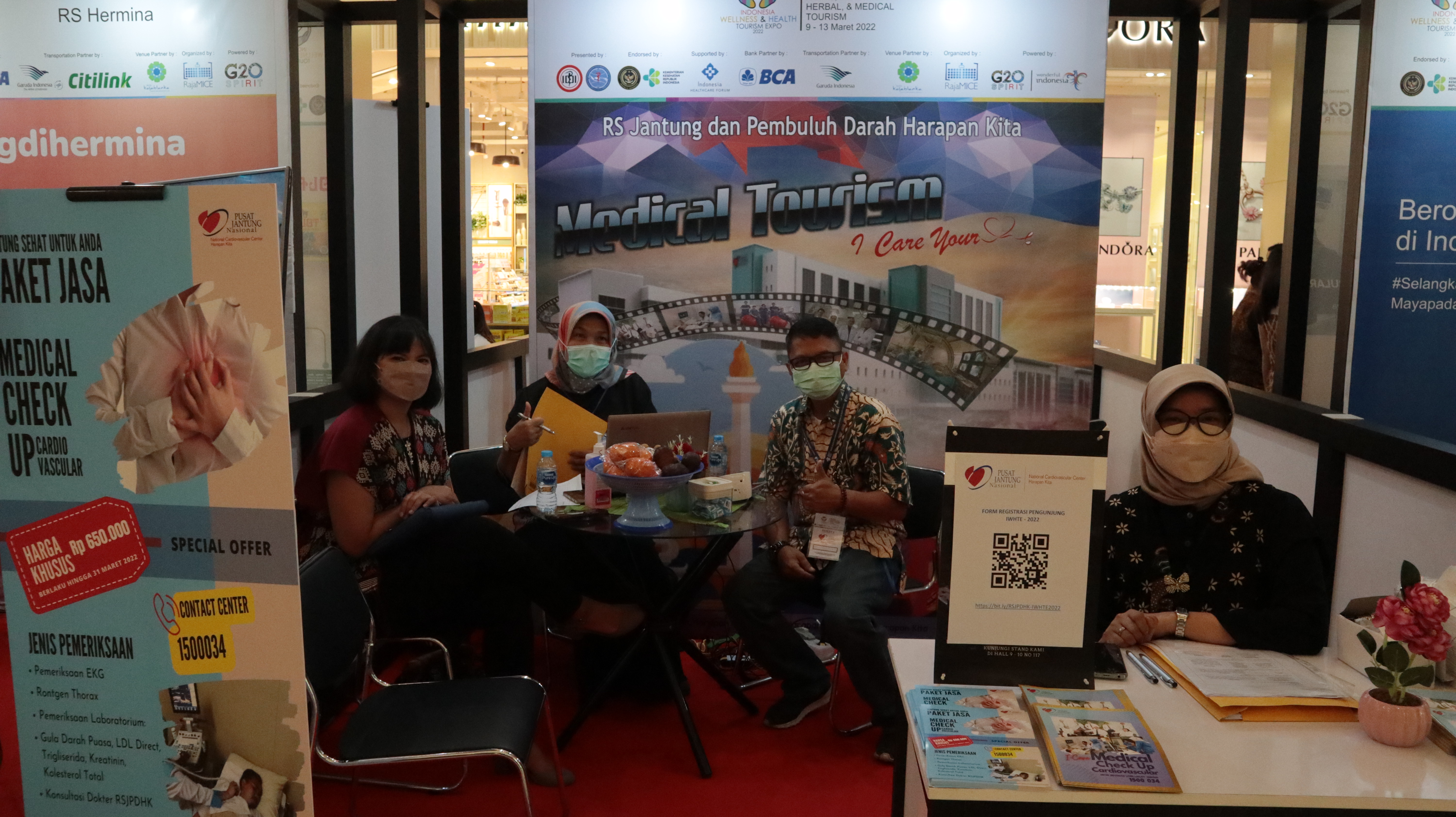 Ramaikan Indonesia Wellness and Health Tourism Expo 2022, RSJPDHK Berikan Pemeriksaan Heart View
