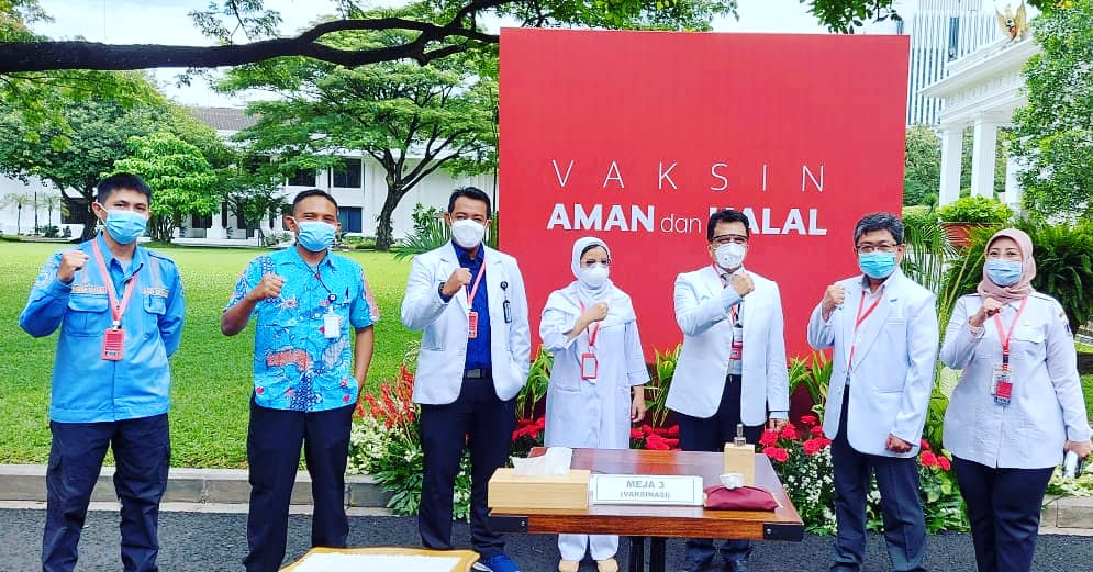 Dukungan RSJPDHK dalam Pelaksanaan Vaksinasi Di Istana Negara